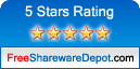 FreeSharewareDepot Editor`s Team has rated your excellent product with the Five Stars Award