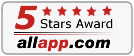 Thumbs.db Viewer received a 5 stars award from allapp.com