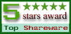 5 Stars Rating at Top-Shareware.net